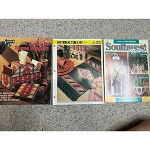 Vintage Plastic Canvas Patterns - Southwest Home Decor‎ Crafts